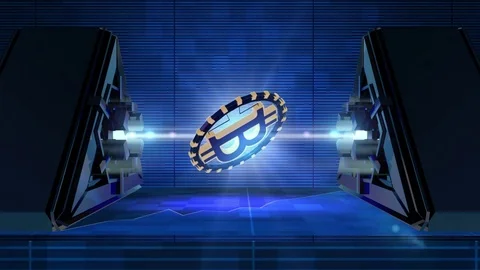 BitCoin Engine Stock Footage 83701779