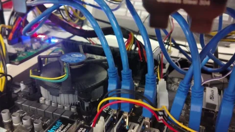 BITCOIN ETHEREUM MINING for crypto Video stock 163843851