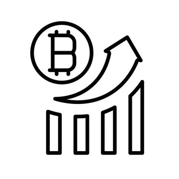 Bitcoin Evolution Icon for Cryptocurrency and Blockchain Technology Graphics イラスト素材