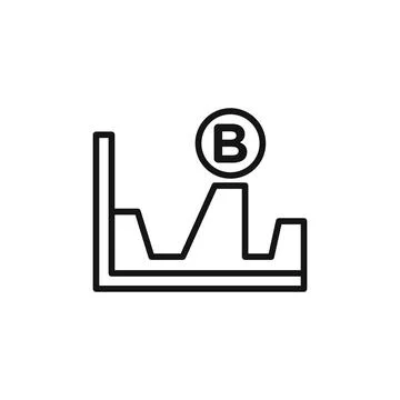 Bitcoin Evolution logo sign vector outline イラスト素材