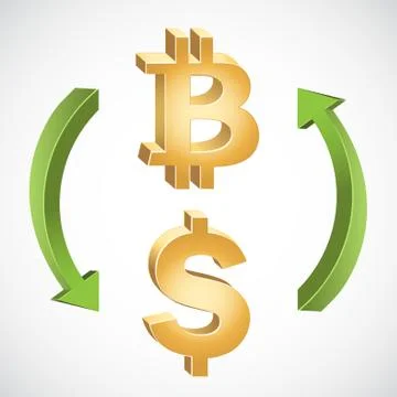 Bitcoin Exchange Stock Illustration