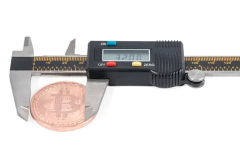 Bitcoin exchange rate drop Stock Photos