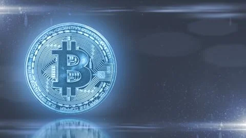 Bitcoin exchange secure global financial network crypto currency blockchain Ilustração Stock
