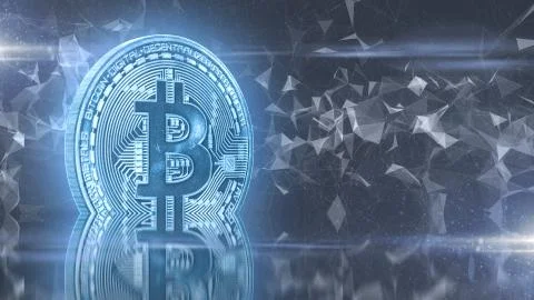 Bitcoin exchange secure global financial network crypto currency blockchain Illustrazione stock