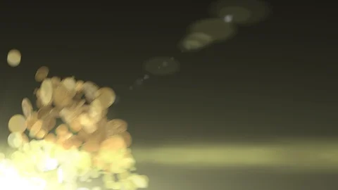 Bitcoin explosion with alpha matte Stock Footage 122820953