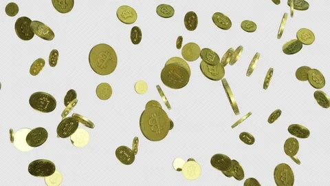 Bitcoin Fall Stock Footage 302648950