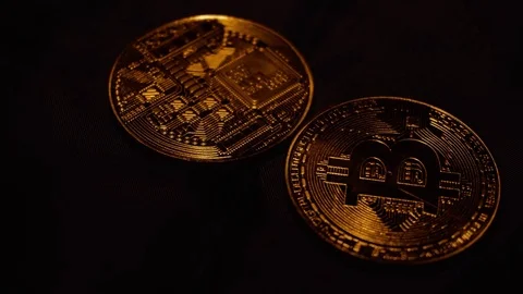 The Bitcoin Falling Video stock 83835447