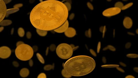 Bitcoin Falling 動画素材 128841645