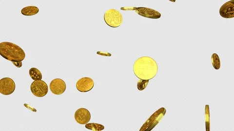 Bitcoin Falling Stock Footage 170101390