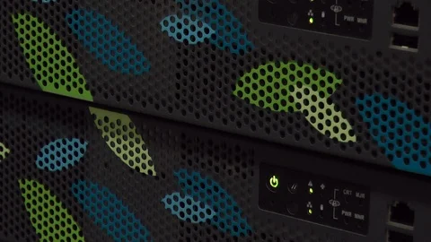 Bitcoin farm in data ceneter Stock Footage 91602666