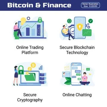 Bitcoin &amp; Finance Illustrazione stock