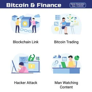 Bitcoin &amp; Finance Illustrazione stock
