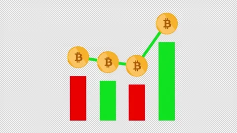 Bitcoin Financial Growth Stock Footage 345612018