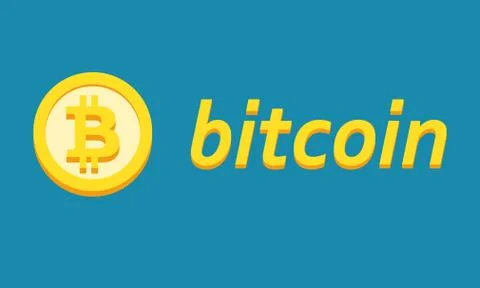 Bitcoin flat icon. Crypto coin logo. Net banking sign. International money or cu Stock Illustration