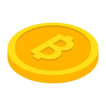 Bitcoin flat vector icon. Crypto currency coin. Cryptocurrency emblem. Web an 库存插图
