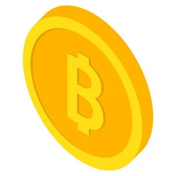 Bitcoin flat vector icon. Crypto currency coin. Cryptocurrency emblem. Web an Illustrazione stock