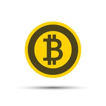 Bitcoin flat vector.logo finance,Vector illustration Stock Illustration