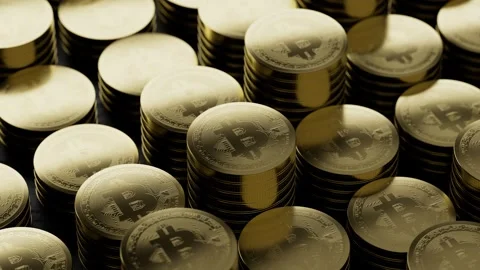 Bitcoin Stock Footage 294278207