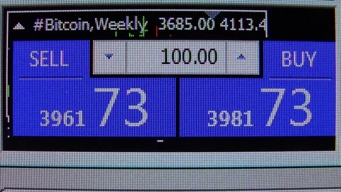 Bitcoin forex market quotes ticker board - new quality financial business data Stock Footage 80262888