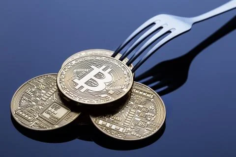 Bitcoin fork Stock Photos