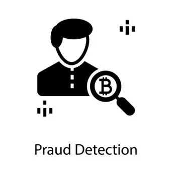 Bitcoin Fraud Detection Stock Illustration