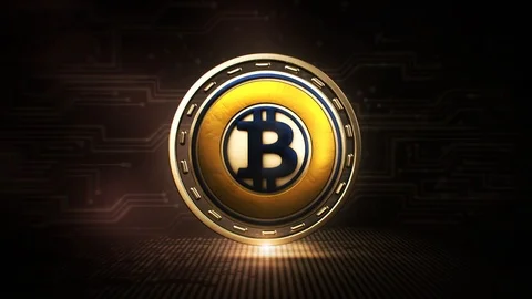Bitcoin Gold - BTG - 3D Cryptocurrency Coin Loop Видео 113083880