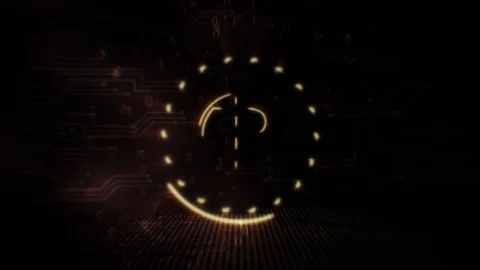 Bitcoin Gold - BTG - 3D Cryptocurrency Neon Coin Loop Stock Footage 113089974