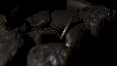 Bitcoin is a gold coin. The concept of crypto currency Video stock 85528081