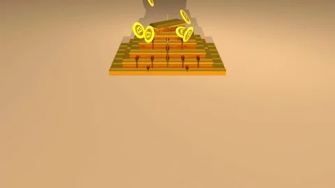 BitCoin Golden Drop Stock Footage 78924553