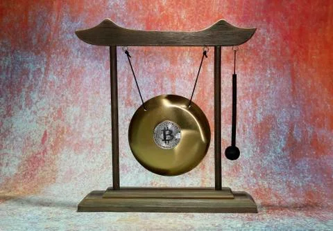 Bitcoin gong Stock Photos