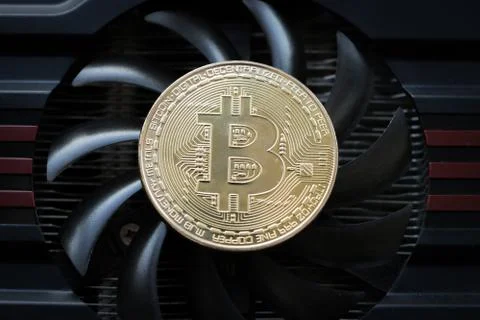 Bitcoin GPU Mining Stock Photos
