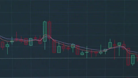 Bitcoin growth on the exchange chart. 스톡 동영상 143834294