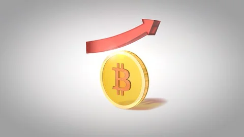 Bitcoin growth 库存影片 130065750