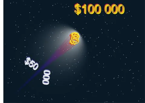 Bitcoin growth Stock Illustration