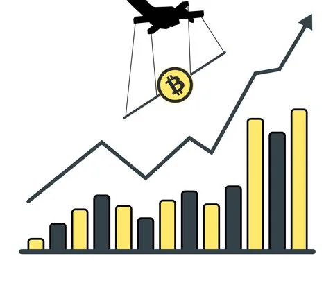 Bitcoin growth Stock Illustration