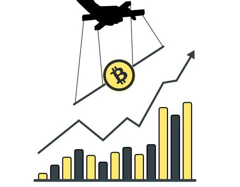 Bitcoin growth Stock Illustration