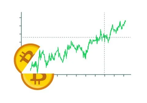 Bitcoin halving or growth Ilustración de archivo