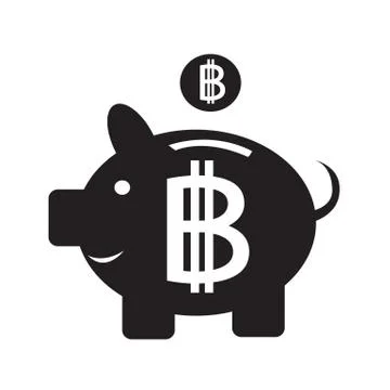 Bitcoin icon design Stock Illustration
