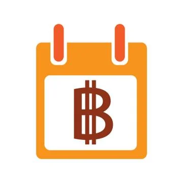 Bitcoin icon design Stock Illustration