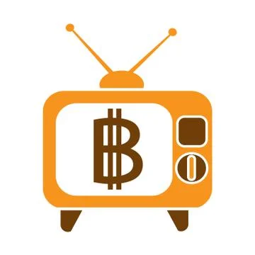 Bitcoin icon design Stock Illustration