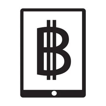 Bitcoin icon design Stock Illustration