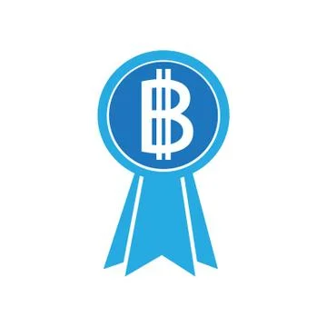 Bitcoin icon design Stock Illustration