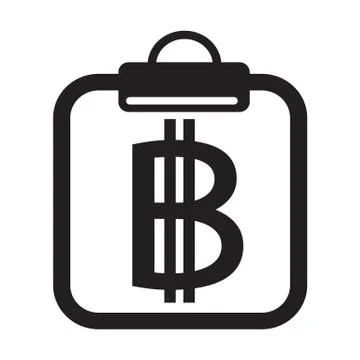Bitcoin icon design Stock Illustration
