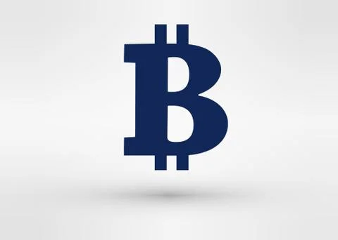 Bitcoin icon Flat style design Stock-Illustration
