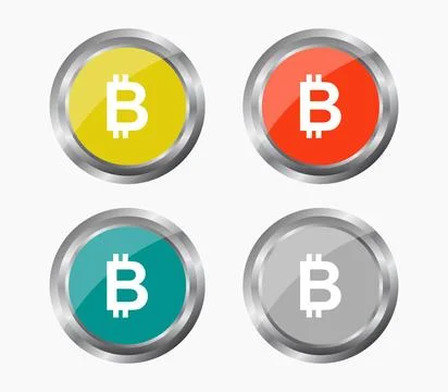 Bitcoin icon illustrated in vector on white background bitcoin icon illust... Stock Photos