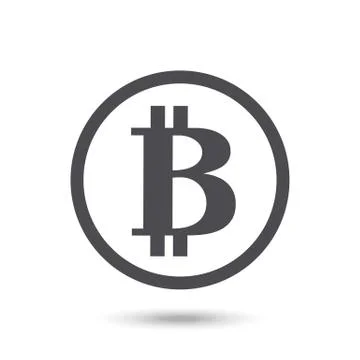 Bitcoin icon isolated Stock Illustration