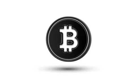 The bitcoin icon. Looping. Alpha Channel. Stock Footage 87091788