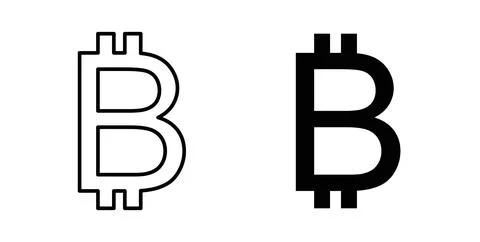 Bitcoin icon symbol. Flat Vector illustration イラスト素材