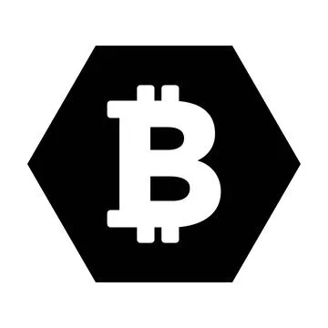 Bitcoin icon vector cryptocurrency symbol for digital asset and wallet Stock Illustration