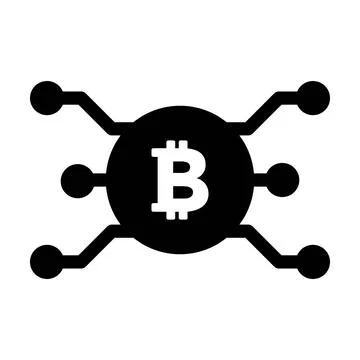 Bitcoin icon vector cryptocurrency symbol for digital asset and wallet Stock Illustration